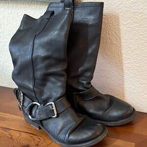 Steve Madden Black Moto Boots